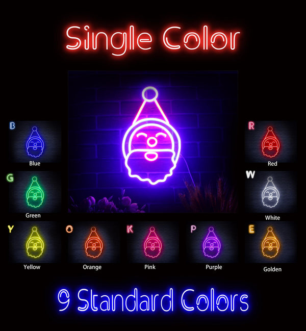 advpro-santa-claus-face-ultra-bright-led-neon-sign-fnu0153 - Classic