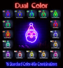 advpro-santa-claus-face-ultra-bright-led-neon-sign-fnu0153 - Dual-Color