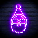 advpro-santa-claus-face-ultra-bright-led-neon-sign-fnu0153 - Purple