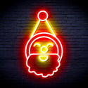 advpro-santa-claus-face-ultra-bright-led-neon-sign-fnu0153 - Red & Yellow