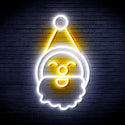 advpro-santa-claus-face-ultra-bright-led-neon-sign-fnu0153 - White & Golden Yellow