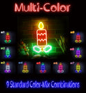 advpro-christmas-candle-ultra-bright-led-neon-sign-fnu0156 - Multi-Color