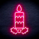 advpro-christmas-candle-ultra-bright-led-neon-sign-fnu0156 - Pink