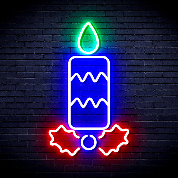 advpro-christmas-candle-ultra-bright-led-neon-sign-fnu0156 - Multi-Color 5