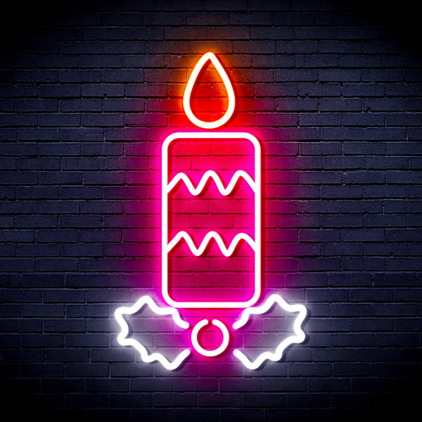 advpro-christmas-candle-ultra-bright-led-neon-sign-fnu0156 - Multi-Color 6
