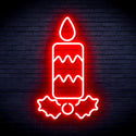 advpro-christmas-candle-ultra-bright-led-neon-sign-fnu0156 - Red