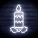 advpro-christmas-candle-ultra-bright-led-neon-sign-fnu0156 - White