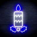 advpro-christmas-candle-ultra-bright-led-neon-sign-fnu0156 - White & Blue