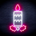 advpro-christmas-candle-ultra-bright-led-neon-sign-fnu0156 - White & Pink