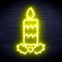 advpro-christmas-candle-ultra-bright-led-neon-sign-fnu0156 - Yellow