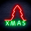advpro-simple-christmas-tree-ultra-bright-led-neon-sign-fnu0157 - Green & Red
