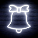 advpro-christmas-bell-with-ribbon-ultra-bright-led-neon-sign-fnu0161 - White