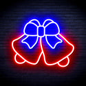 advpro-christmas-bell-with-ribbon-ultra-bright-led-neon-sign-fnu0162 - Blue & Red
