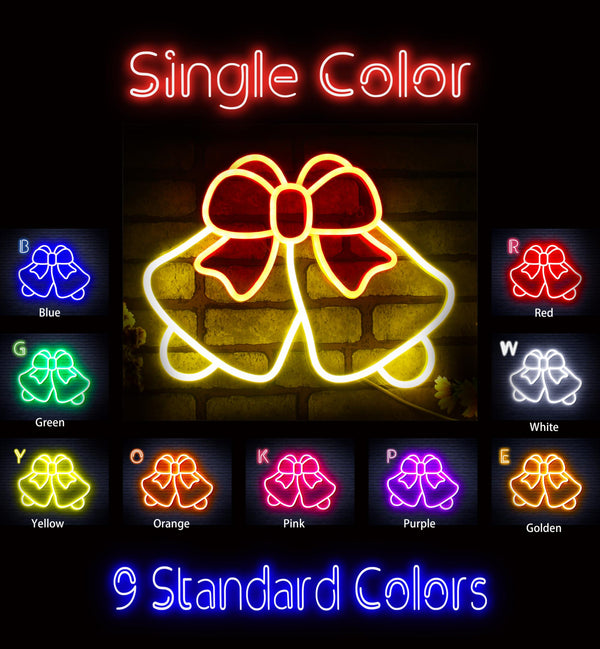 advpro-christmas-bell-with-ribbon-ultra-bright-led-neon-sign-fnu0162 - Classic