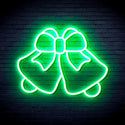 advpro-christmas-bell-with-ribbon-ultra-bright-led-neon-sign-fnu0162 - Green