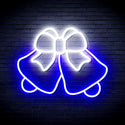 advpro-christmas-bell-with-ribbon-ultra-bright-led-neon-sign-fnu0162 - White & Blue