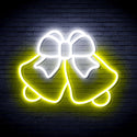 advpro-christmas-bell-with-ribbon-ultra-bright-led-neon-sign-fnu0162 - White & Yellow