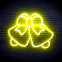 advpro-christmas-bell-with-ribbon-ultra-bright-led-neon-sign-fnu0162 - Yellow