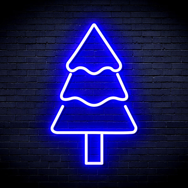 advpro-christmas-tree-ultra-bright-led-neon-sign-fnu0164 - Blue