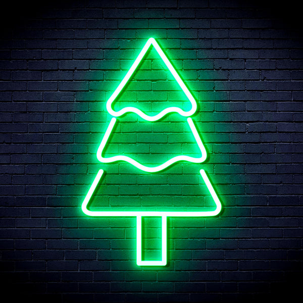 advpro-christmas-tree-ultra-bright-led-neon-sign-fnu0164 - Green