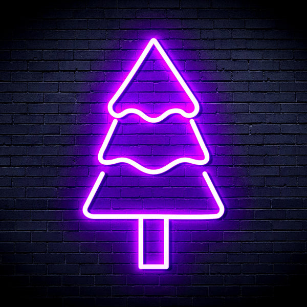 advpro-christmas-tree-ultra-bright-led-neon-sign-fnu0164 - Purple