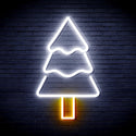advpro-christmas-tree-ultra-bright-led-neon-sign-fnu0164 - White & Golden Yellow
