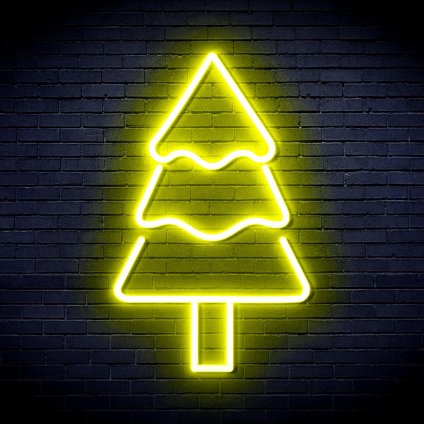 advpro-christmas-tree-ultra-bright-led-neon-sign-fnu0164 - Yellow