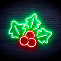 advpro-christmas-holly-ultra-bright-led-neon-sign-fnu0165 - Green & Red