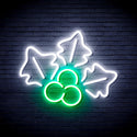 advpro-christmas-holly-ultra-bright-led-neon-sign-fnu0165 - White & Green