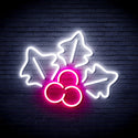 advpro-christmas-holly-ultra-bright-led-neon-sign-fnu0165 - White & Pink