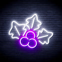 advpro-christmas-holly-ultra-bright-led-neon-sign-fnu0165 - White & Purple