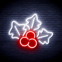 advpro-christmas-holly-ultra-bright-led-neon-sign-fnu0165 - White & Red