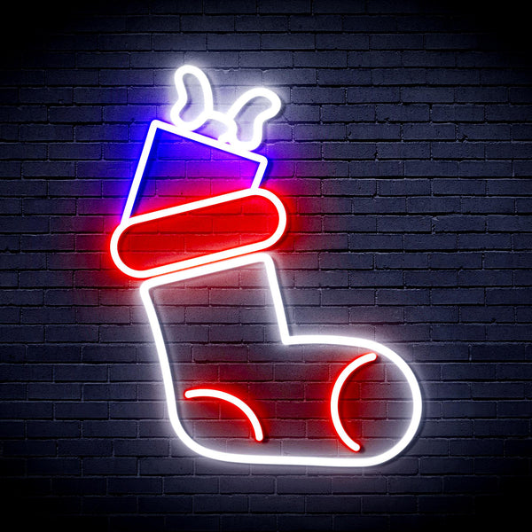 advpro-christmas-sock-with-present-ultra-bright-led-neon-sign-fnu0166 - Multi-Color 8