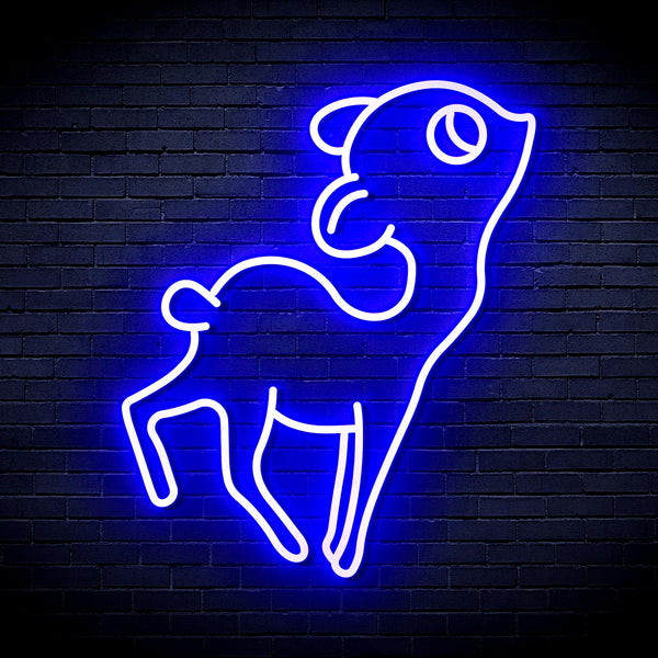 advpro-deer-ultra-bright-led-neon-sign-fnu0167 - Blue