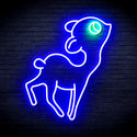 advpro-deer-ultra-bright-led-neon-sign-fnu0167 - Green & Blue