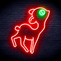 advpro-deer-ultra-bright-led-neon-sign-fnu0167 - Green & Red