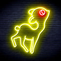 advpro-deer-ultra-bright-led-neon-sign-fnu0167 - Red & Yellow