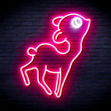 advpro-deer-ultra-bright-led-neon-sign-fnu0167 - White & Pink