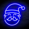 advpro-santa-claus-face-ultra-bright-led-neon-sign-fnu0172 - Blue