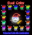 advpro-santa-claus-face-ultra-bright-led-neon-sign-fnu0172 - Dual-Color