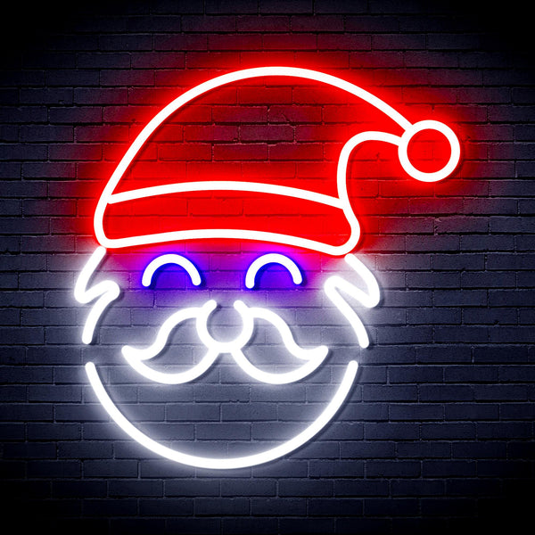 advpro-santa-claus-face-ultra-bright-led-neon-sign-fnu0172 - Multi-Color 1