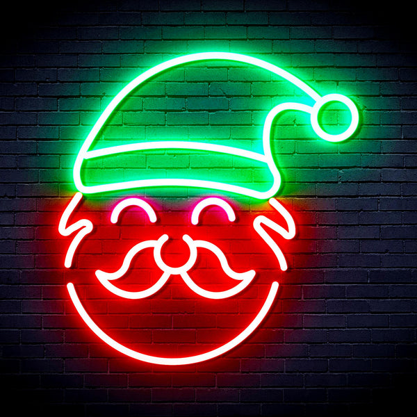 advpro-santa-claus-face-ultra-bright-led-neon-sign-fnu0172 - Multi-Color 5
