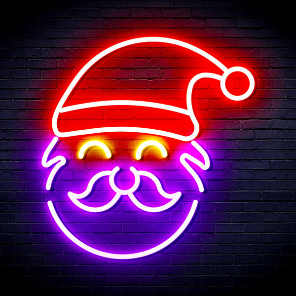 advpro-santa-claus-face-ultra-bright-led-neon-sign-fnu0172 - Multi-Color 6