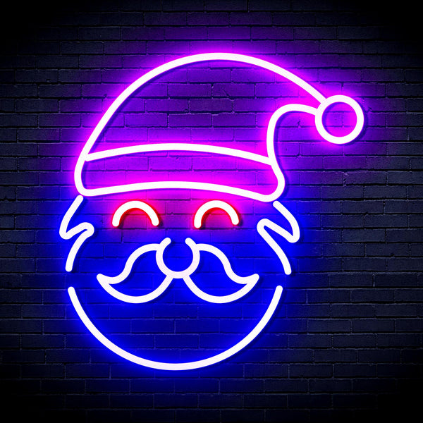 advpro-santa-claus-face-ultra-bright-led-neon-sign-fnu0172 - Multi-Color 7