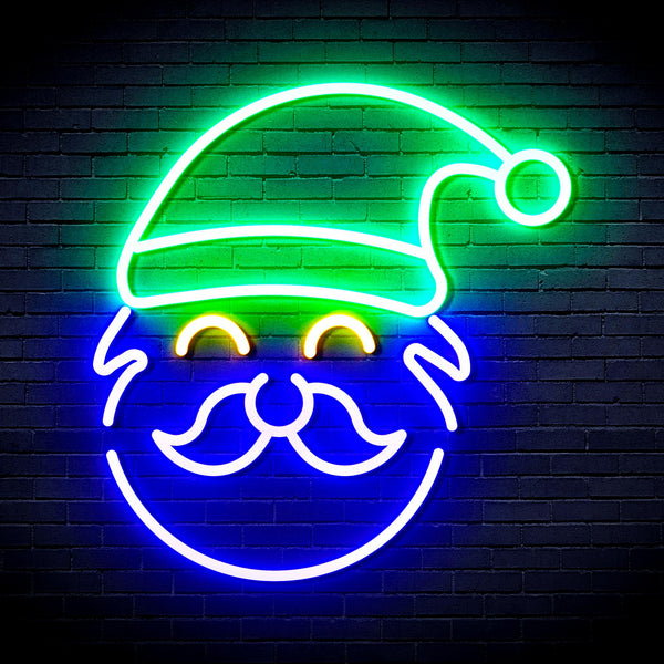 Santa Claus Face Ultra-Bright LED Neon Sign fnu0172