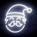 advpro-santa-claus-face-ultra-bright-led-neon-sign-fnu0172 - White