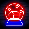 advpro-house-with-snowflake-ultra-bright-led-neon-sign-fnu0174 - Blue & Red