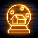 advpro-house-with-snowflake-ultra-bright-led-neon-sign-fnu0174 - Golden Yellow