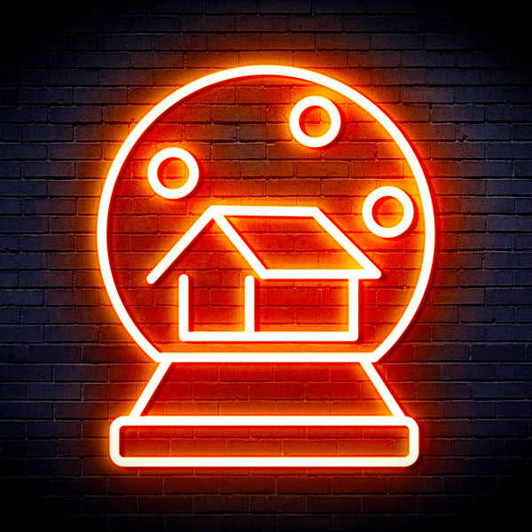 advpro-house-with-snowflake-ultra-bright-led-neon-sign-fnu0174 - Orange