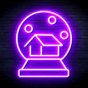 advpro-house-with-snowflake-ultra-bright-led-neon-sign-fnu0174 - Purple